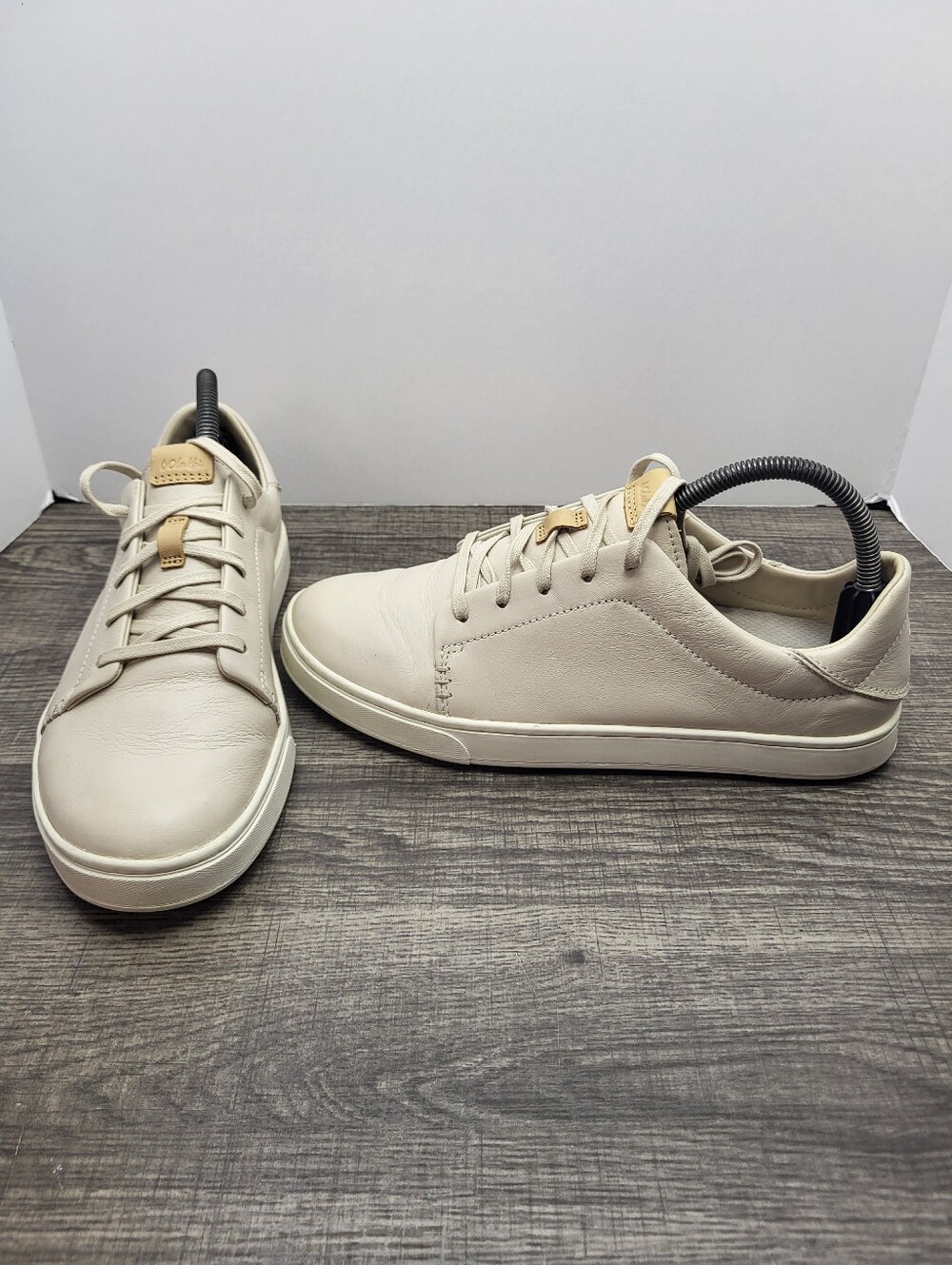 Olukai Pehuea Li 'Ili Shoes Womens Sz 9 Leather Comfort Low Casual Sneakers